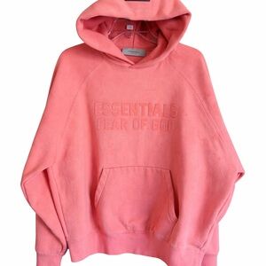 Essentials Fear of God Coral Hoodie